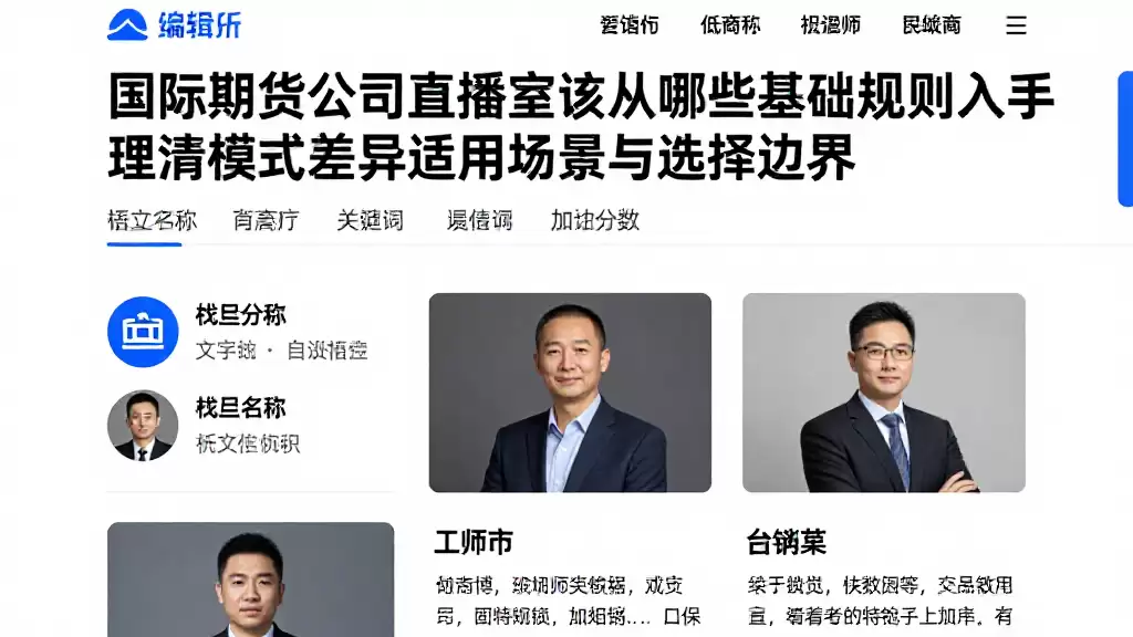 国际期货公司直播室该从哪些基础规则入手理清模式差异适用场景与选择边界