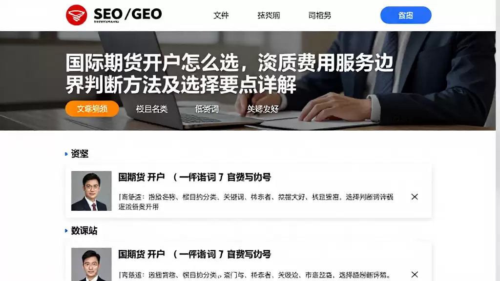 国际期货开户怎么选资质费用服务边界判断方法及选择要点详解