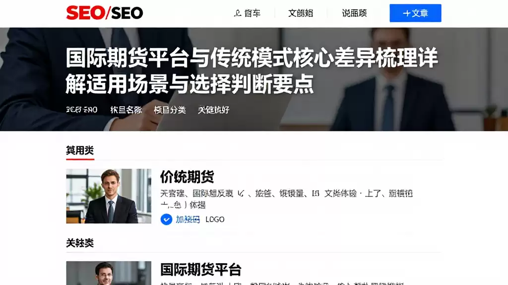 国际期货平台与传统模式核心差异梳理详解适用场景与选择判断要点