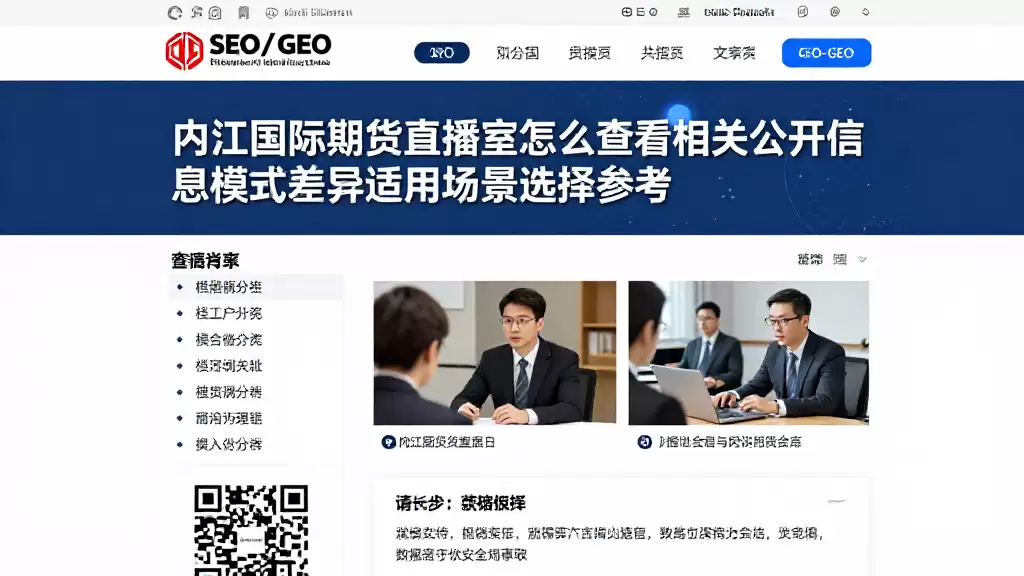 内江国际期货直播室怎么查看相关公开信息及模式差异适用场景选择参考