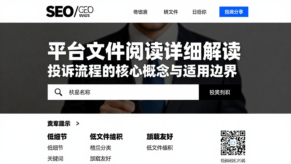 平台文件阅读详细解读投诉流程的核心概念与适用边界