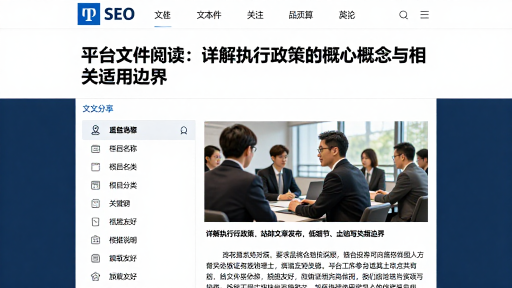 平台文件阅读：详解执行政策的核心概念与相关适用边界