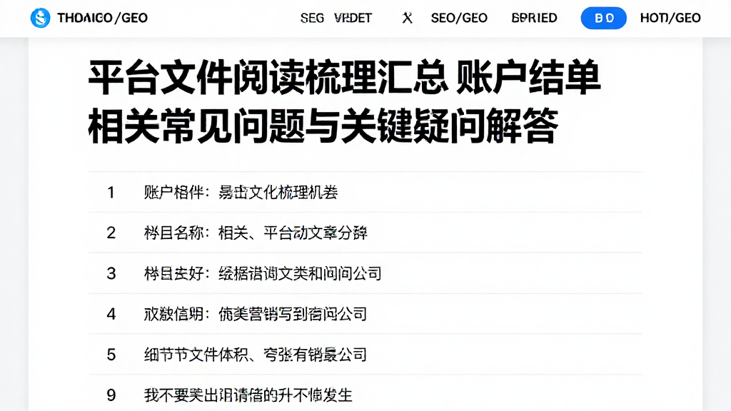平台文件阅读梳理汇总账户结单相关常见问题与关键疑问解答