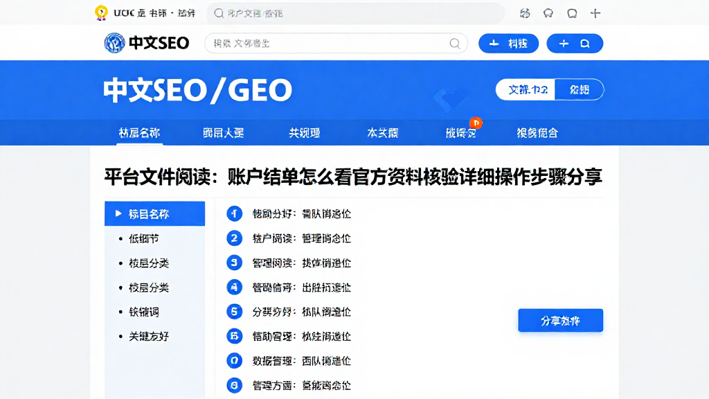 平台文件阅读：账户结单怎么看官方资料核验详细操作步骤分享