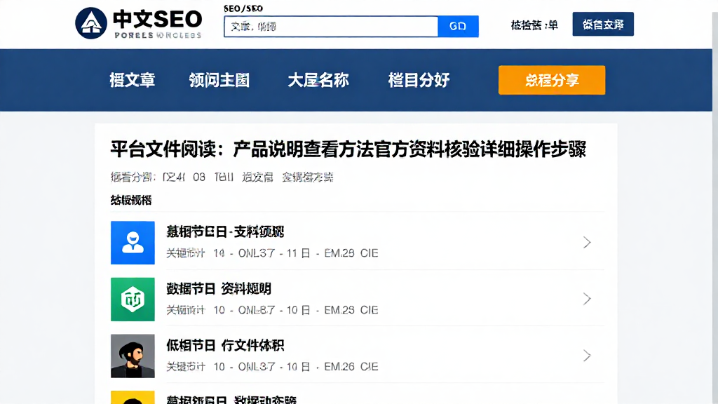 平台文件阅读：产品说明查看方法官方资料核验详细操作步骤